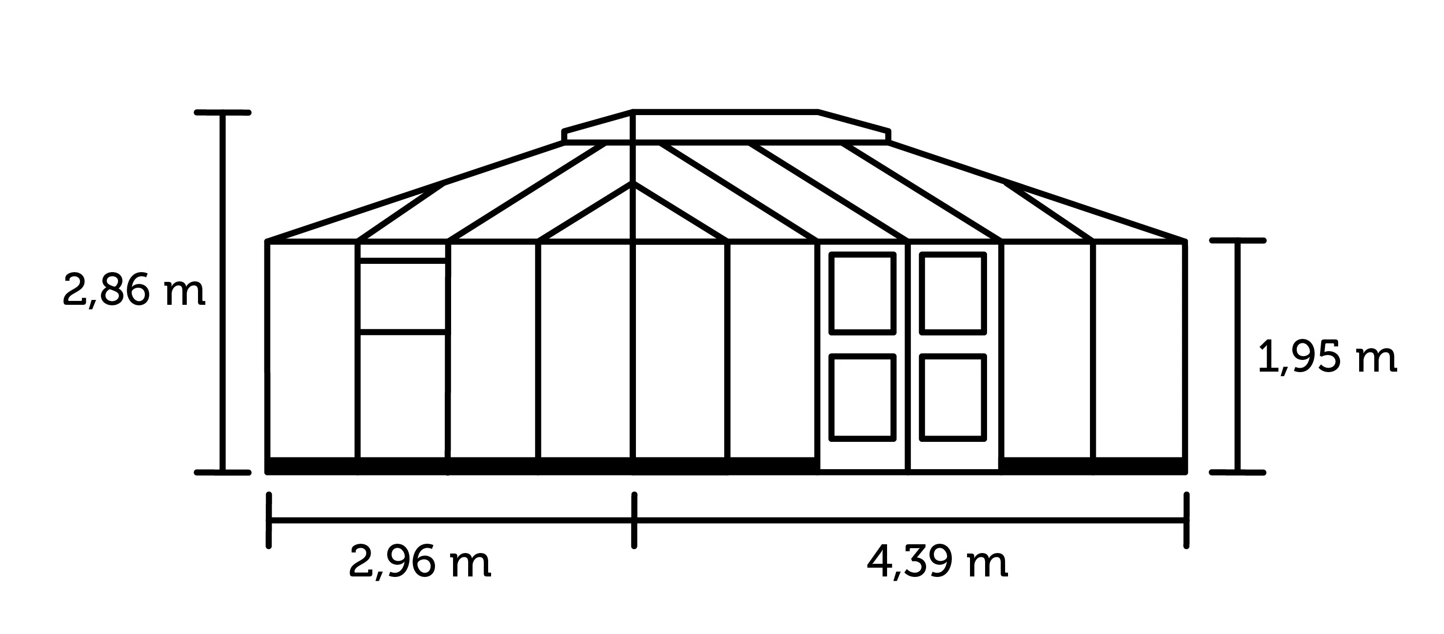 Royal Well Tuinkamer Grand Oase 13 m2 Antraciet - Afbeelding 8
